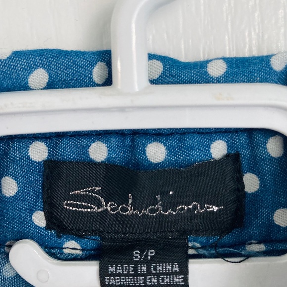 Vintage denim polka dot crop top S - Picture 4 of 4